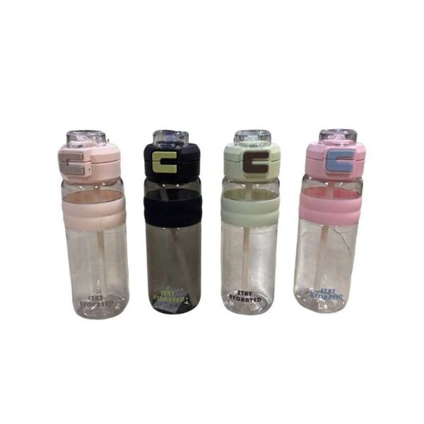 NS13713BK1-1.jpg Transparent Sport Bottle with Easy Grip (Random Colour)