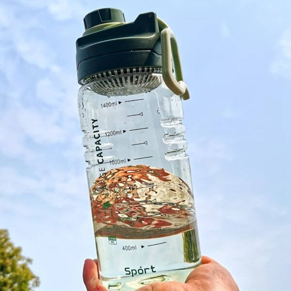 1.5L Wide-Mouth Leak-Proof Sports Water Bottle