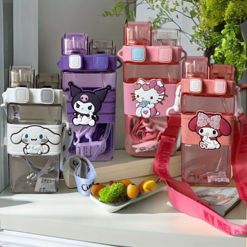 Sanrio Hello Kitty 520ml Dual-Straw Sports Bottle