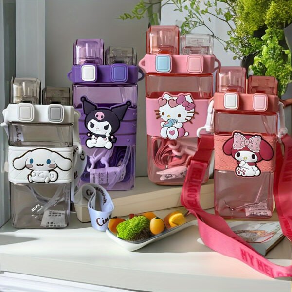 Sanrio Hello Kitty 520ml Dual-Straw Sports Bottle