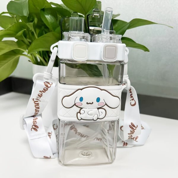 Sanrio Hello Kitty 520ml Dual-Straw Sports Bottle