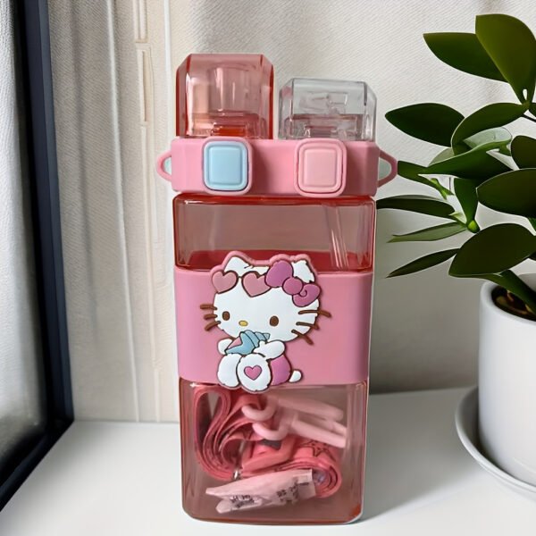 Sanrio Hello Kitty 520ml Dual-Straw Sports Bottle