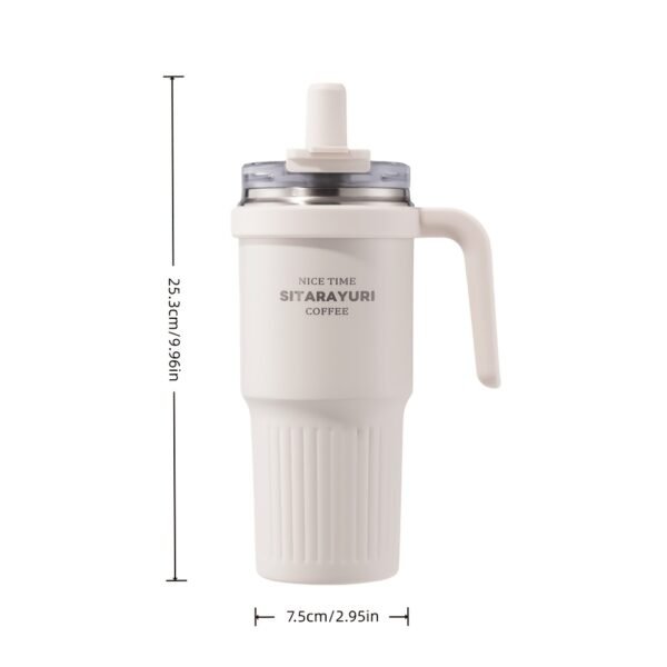 2c590225-aece-4ea5-b233-d0efa5de37c2.jpg 800ml White Magnetic-Lid Stainless Steel Thermal Bottle