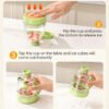 Portable Ice Cube Maker Bottle with Storage Jug