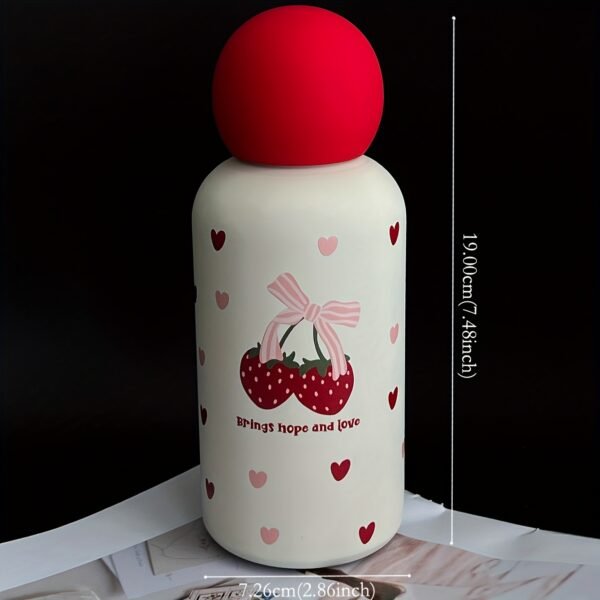 350ml Strawberry Heart Thermal Tumbler