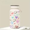 400ml Happy Face Stainless Steel Insulated Cup with Lanyard