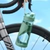 Leak-Resistant Sports Straw Bottle with Carry Handle