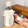 800ml Minimalist Travel Vacuum Bottle with Handle