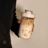 Portable Protein Shaker Bottle with Measurement Scale