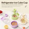 Portable Ice Cube Maker Bottle with Storage Jug