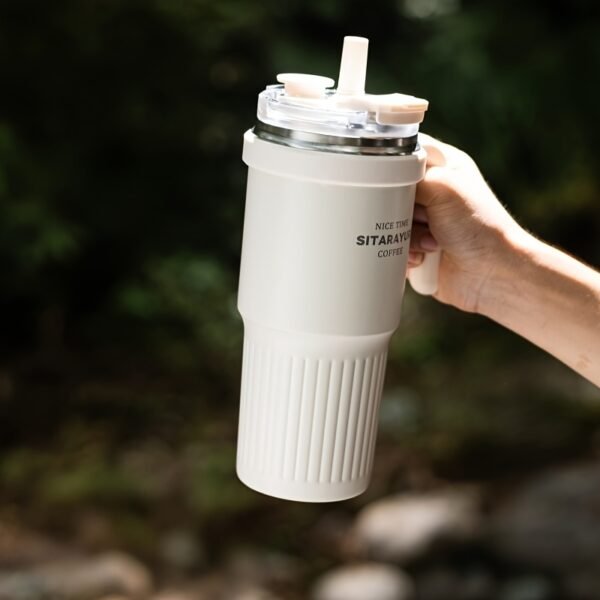 d89ac99e-8cbc-4f1b-aa94-d9ab9009b149.jpg 800ml White Magnetic-Lid Stainless Steel Thermal Bottle