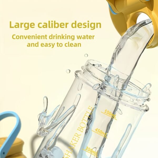 Portable Protein Shaker Bottle with Measurement Scale