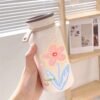 400ml Floral 304 Stainless Steel Vacuum Milk Cup