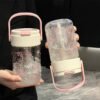 Sanrio Hello Kitty Pink Straw Tumbler with Handle