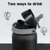 40oz Vacuum-Insulated Stainless Steel Sports Bottle