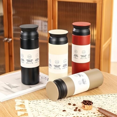 Japanese Minimalist Frosted Stainless Steel Travel Tumbler